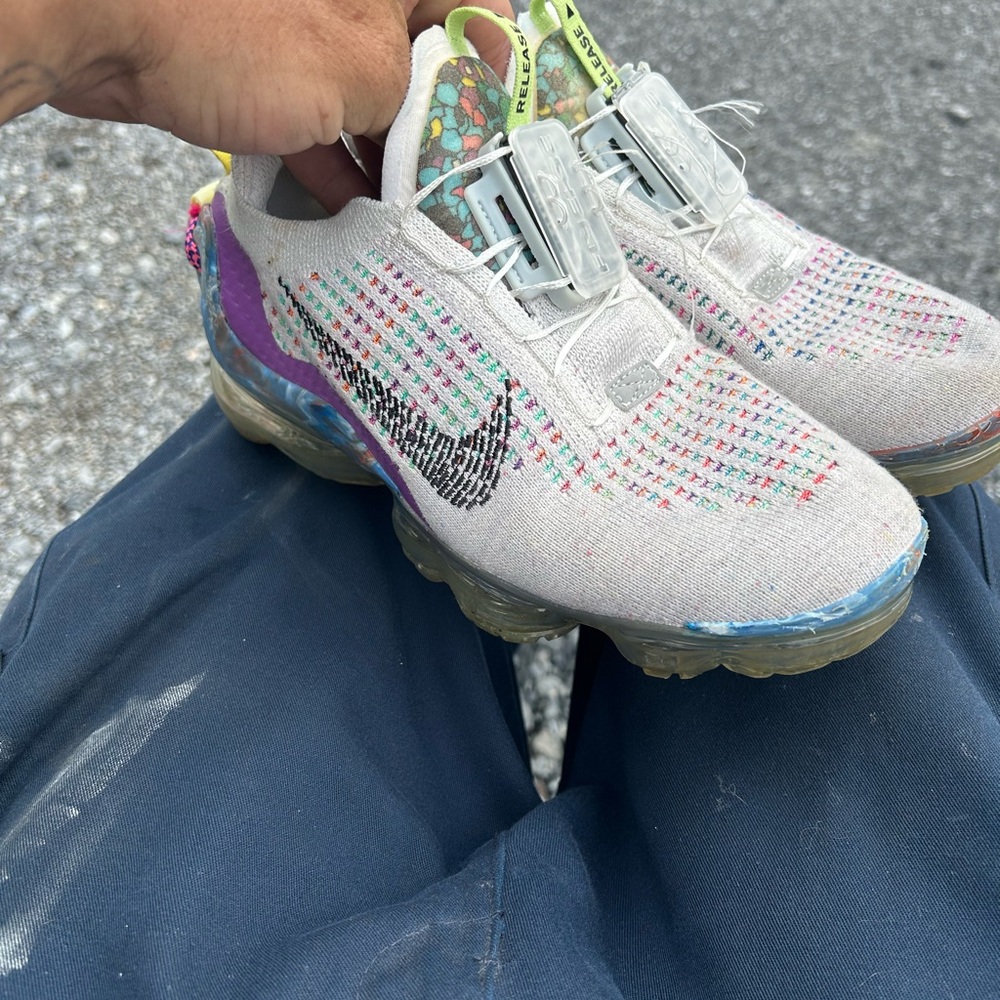Nike Iridescent Flyknit Sneakers with Quick-Lace System